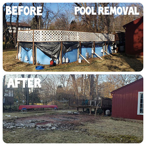 Before & After Pool Removal Service